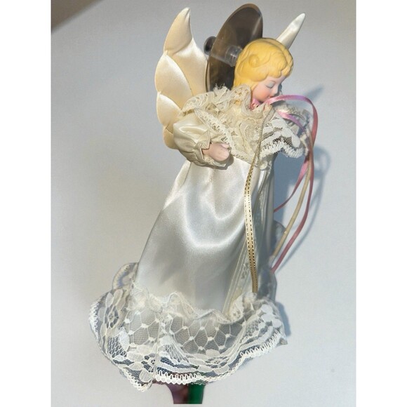 Joybrite Porcelain Face Angel Christmas Ornament Tree Topper - Picture 6 of 16